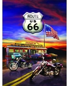 (1169) Route 66 Diner; Greg Giordano - 1000 peças