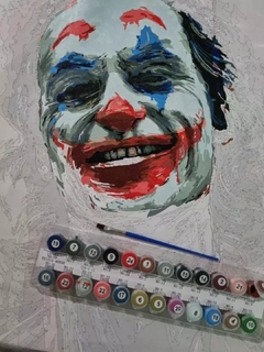 (2572) PINTURA EM TELA NUMERADA - CORINGA 5 - Mundo dos QCS