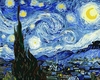 (2393) Pintura em tela numerada - Starry Night; Van Gogh