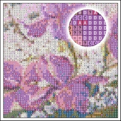 Imagem do (2696) Pintura Com Diamantes - Diy 5D Strass - Jardim - 50x40 cm