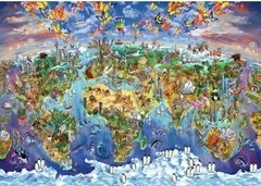 (1639) World Wonders Illustrated Map; Maria Rabinky - 2000 peças - comprar online