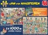 (1058) Jan Van Haasteren - Free Mini Colouring Book - 2 x 1000 peças