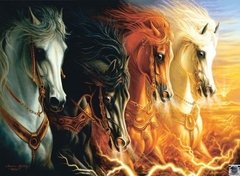 (979) The Four Horses of the Apocalypse; Sharlene Osorio - 1500 peças