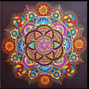 (1362) Pintura com Diamante - Mandala 8 - 20x20 cm - Total