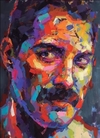 (2440) PINTURA EM TELA NUMERADA - FREDDIE MERCURY 1