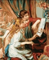 (2517) PINTURA EM TELA NUMERADA - GIRLS AT THE PIANO; RENOIR
