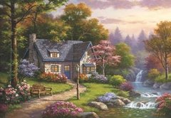 (1845) Stonybrook Falls Cottage; Sung Kim - 2000 peças - comprar online