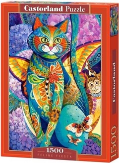 (905) Feline Fiesta; David Galchutt - 1500 peças