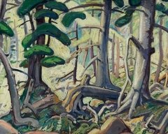 (1445) Sunlight in a Wood, 1930; Lismer - 1000 peças - comprar online