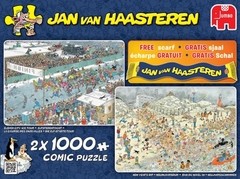 (1075) Jan Van Haasteren, Grátis Echarpe - 2 x 1000 peças - loja online