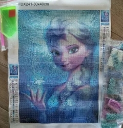 (2837) Pintura com Diamantes - Diy 5D Strass - Frozen 3 - 30x40 cm - comprar online