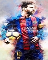 (2444) PINTURA EM TELA NUMERADA - MESSI 2