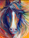 (1418) Pintura com Diamante - Cavalo - 20x30 cm - Total