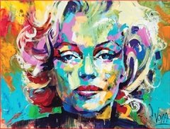 (1895) Pintura em Tela Numerada - Marilyn Monroe 4 na internet