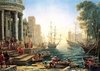 (592) Seaport With the Embarkation of St. Ursula; Claude Lorrain - 3000 peças