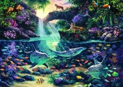 (291) Jungle Paradise; Steve Read - 3000 peças
