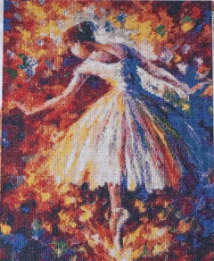 (1455) Pintura com Diamante - Bailarina 2 - 25x30 cm - Total - comprar online