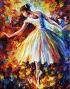 (1455) Pintura com Diamante - Bailarina 2 - 25x30 cm - Total