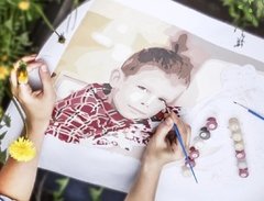 (1835) Pintura em Tela Numerada Personalizada - Vários tamanhos disponíveis - comprar online