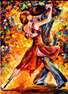 (1456) Pintura com Diamante - Tango - 30x40 cm - Total