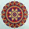 (2147) Pintura com Diamantes - Diy 5D Strass - Mandala 52 - 40x40 cm - Pedras Especiais