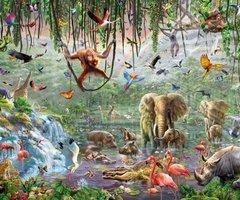 (432) Wildlife, Vida Selvagem - 33600 peças - Mundo dos QCS