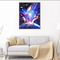 (1471) Pintura com Diamante - Universo 1 - 25x30 cm - Total - comprar online