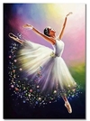 (3029) Pintura com Diamantes - Diy 5D Strass - Bailarina 5 - 30x40 cm