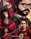 (2464) PINTURA EM TELA NUMERADA - LA CASA DE PAPEL 1