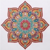 (2540) PINTURA COM DIAMANTES - MANDALA 63 - 30X30 CM - PEDRAS ESPECIAIS