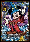 (3009) Pintura com Diamantes - Diy 5D Strass - Mickey Mago em Mosaico- 30x40 cm