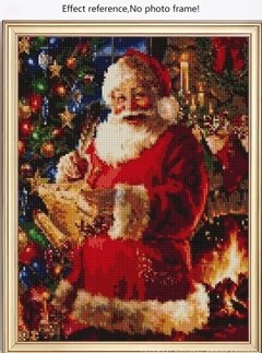 (1535) Pintura com Diamante - Papai Noel - 20x30 cm - Total - comprar online