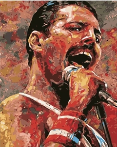 (2415) Pintura em tela numerada - Freddie Mercury