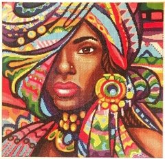 (1539) Pintura com Diamante - Beleza Africana - 30x30 cm - Total - comprar online