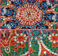 (1549) Pintura com Diamante - Mandala 17 - 44x44 cm - Parcial - comprar online