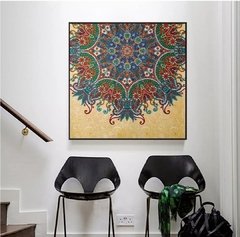 (1549) Pintura com Diamante - Mandala 17 - 44x44 cm - Parcial - loja online