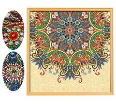 (1549) Pintura com Diamante - Mandala 17 - 44x44 cm - Parcial