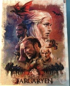 (1191) Pintura com Diamante - Game of Thrones 1 - 20x30 cm - Total - comprar online