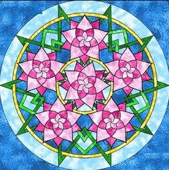 (1561) Pintura com Diamante - Mandala 20 - 30x30 cm - Total