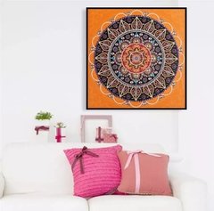 (1562) Pintura com Diamante - Mandala 21 - 36x36 cm - Pedras Especiais - loja online