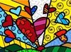 (1567) Pintura com Diamante - A New Day; Romero Britto - 40x30 cm - Total