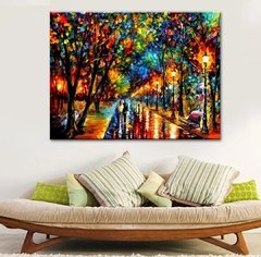 (1602) Pintura com Diamante - Depois da Chuva - 30x25 cm - Total - comprar online