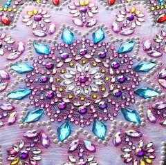 (1613) Pintura com Diamante - Mandala 23 - 25x25 cm - Pedras Especiais - comprar online