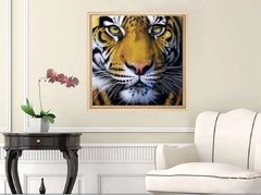 (1627) Pintura com Diamante - Tigre 1 - 35x35 cm - Total - comprar online