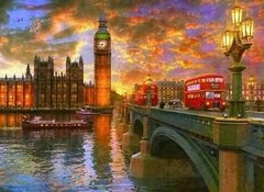 (566) Westminster Sunset; Dominic Davidson - 1000 peças - comprar online