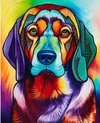 (1659) Pintura com Diamante - Cão 12 - 25x30 cm - Total