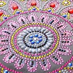(1706) Pintura com Diamantes - Mandala da Criatividade - 30x40 cm - Pedras Especiais - comprar online