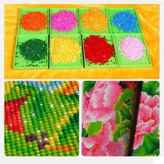 (2881) Pintura com Diamantes - Diy 5D Strass - Sininho em Mosaico - 30x40 cm