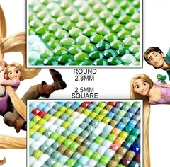 (2764) Pintura com Diamantes - Diy 5D Strass - Disney 6 - 40x30 cm - loja online