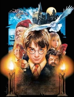 (2762) Pintura Em Tela Numerada - Tela Tintas Pincéis - Harry Potter 5